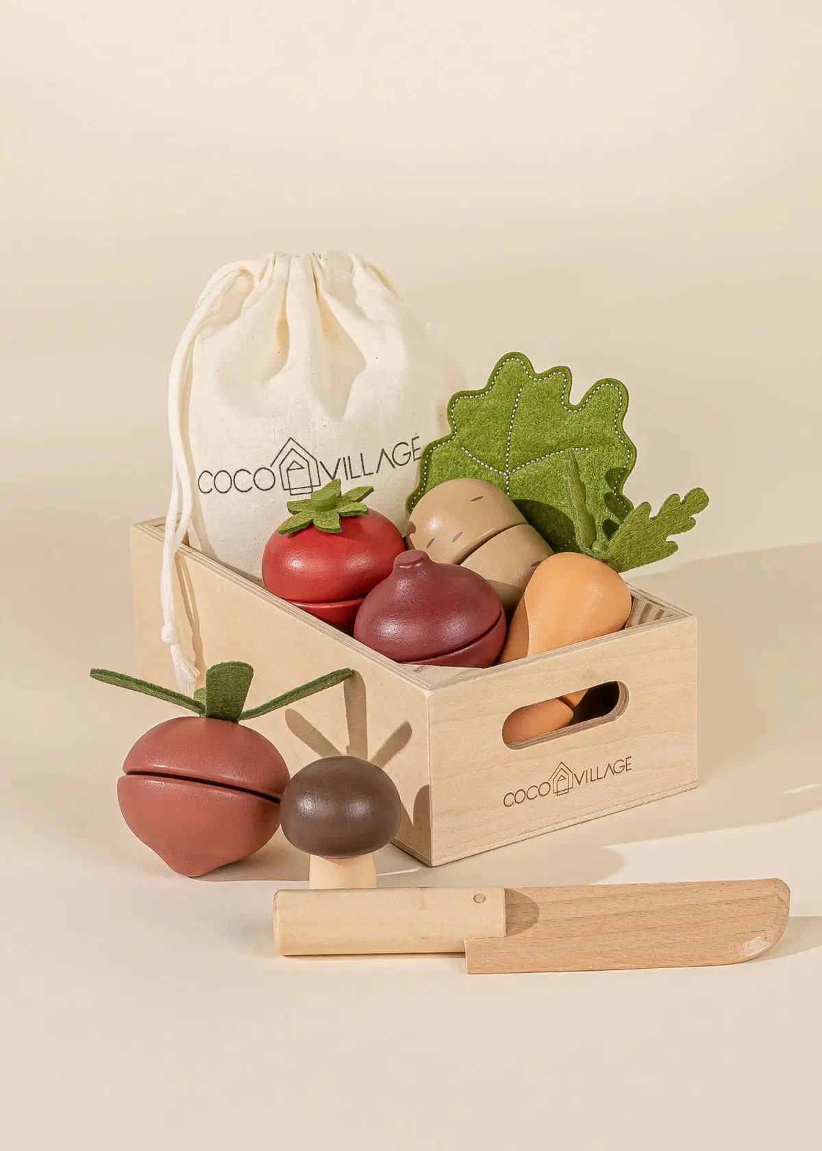 Sliceable Wooden Vegetables - Image 3