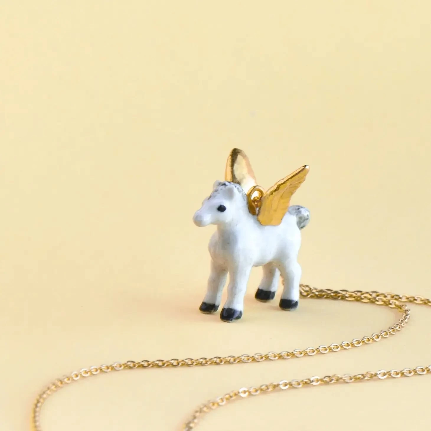 Gold Pegasus Necklace - Image 2