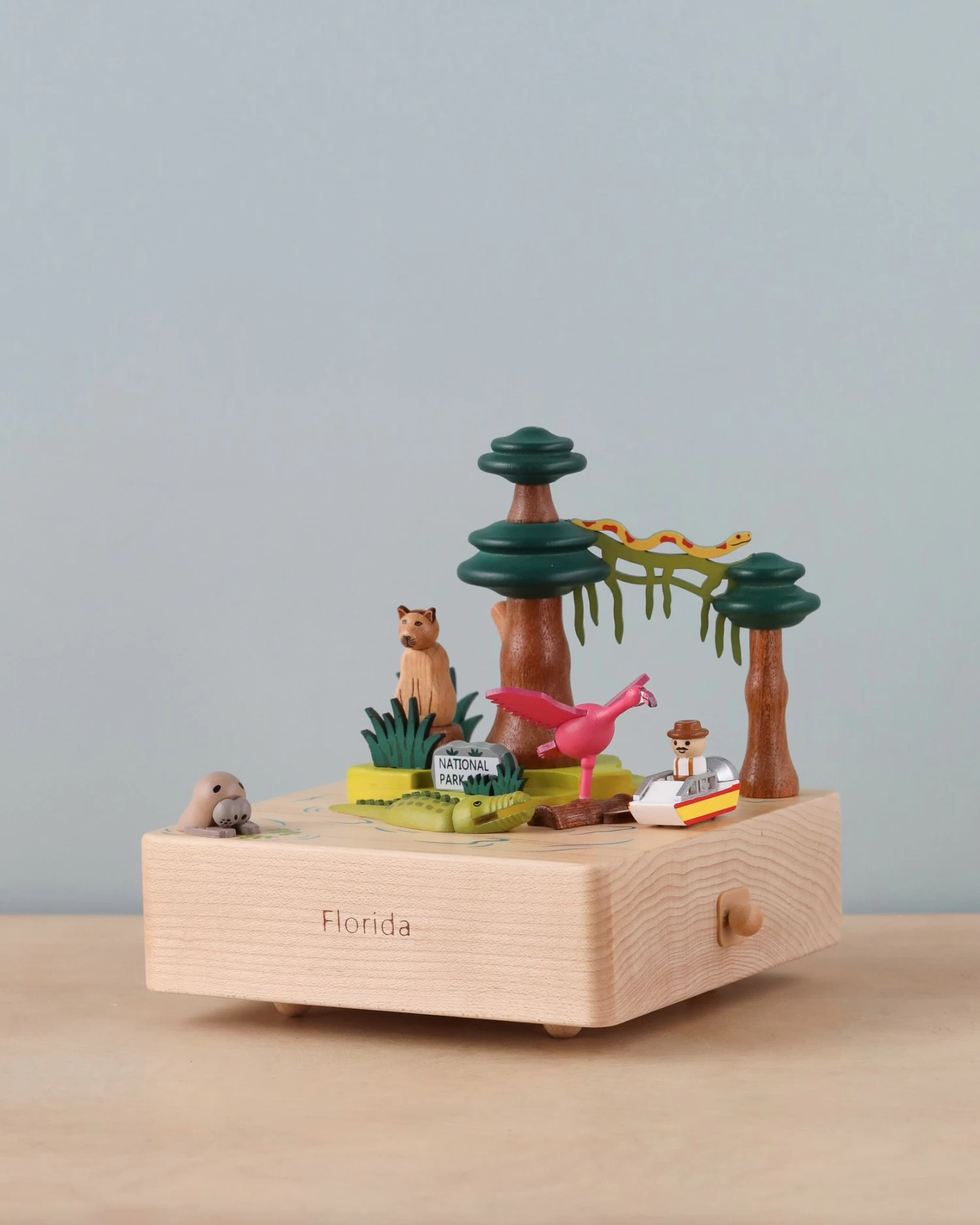 Florida Wooden Music Box
