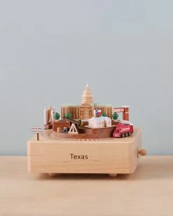 Texas Wooden Music Box