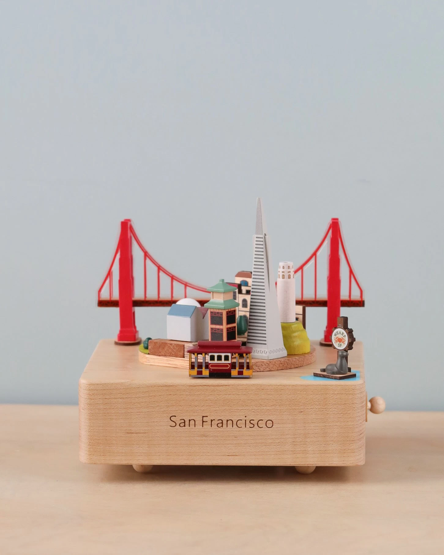 San Francisco Wooden Music Box