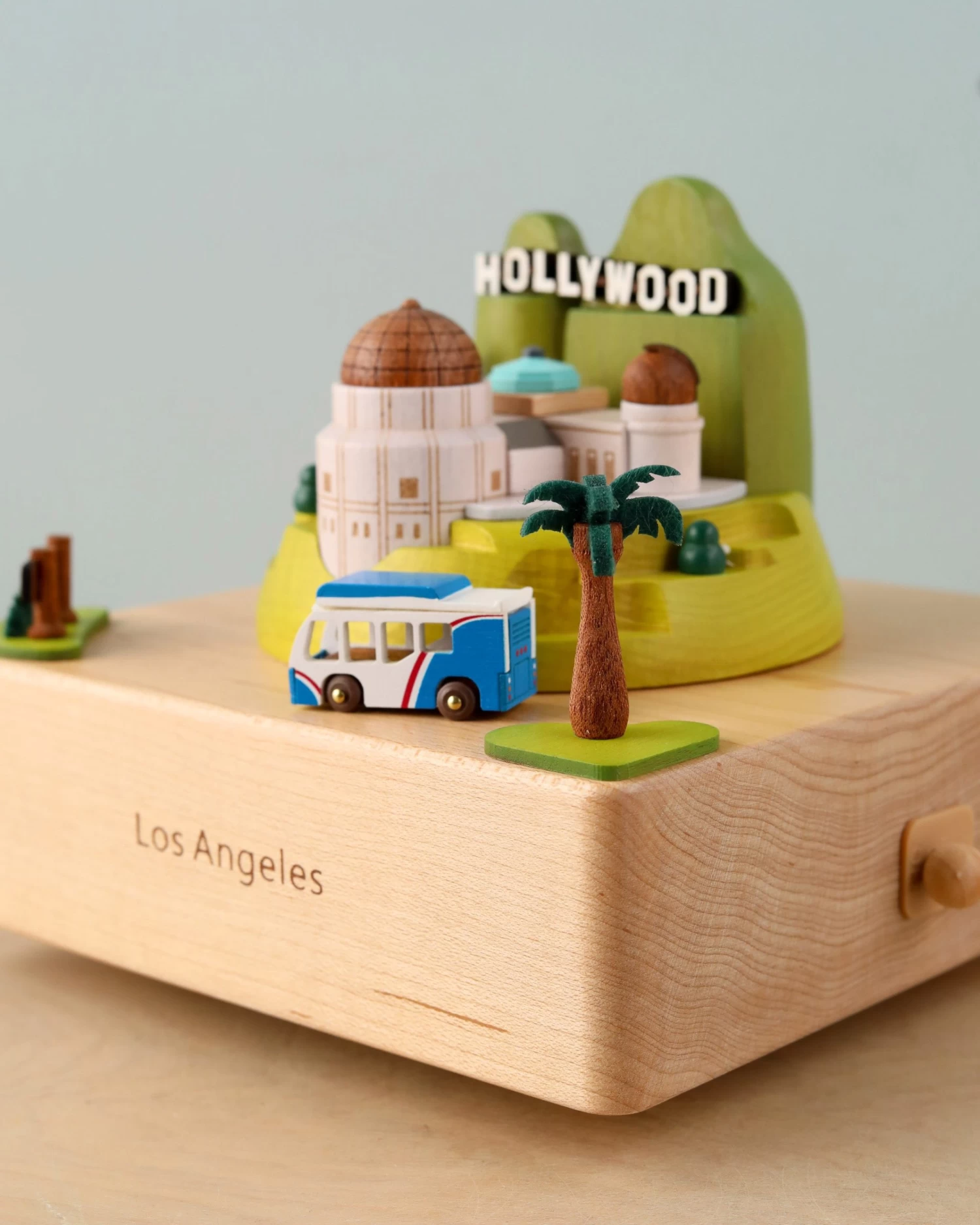Los Angeles Wooden Music Box - Image 3