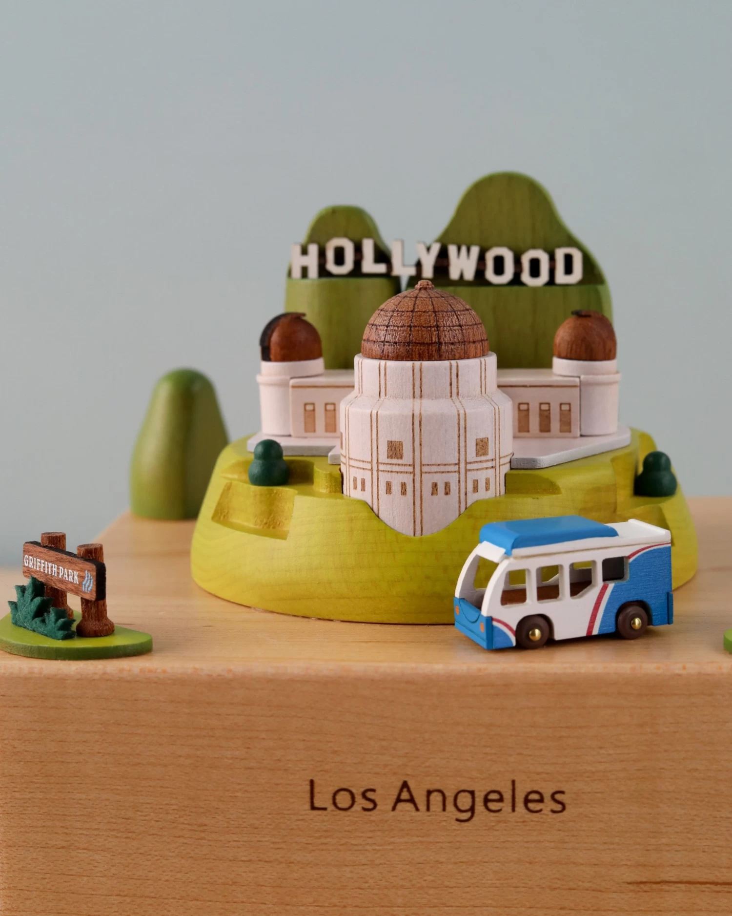 Los Angeles Wooden Music Box - Image 4