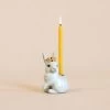 Royal White Rabbit Cake Topper