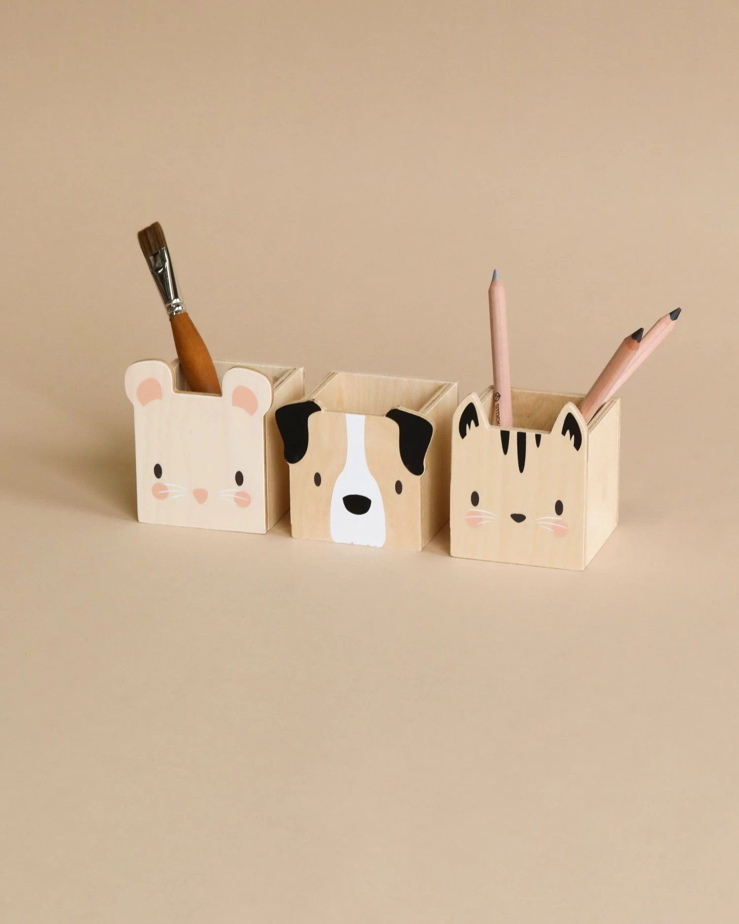 Tender Leaf Toys Pet Pencil Holders (Set Of 3)