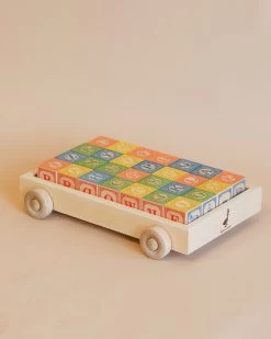 Uncle Goose Classic ABC Blocks With Wagon