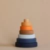 Mini Wooden Pyramid Stacker - Desert Night