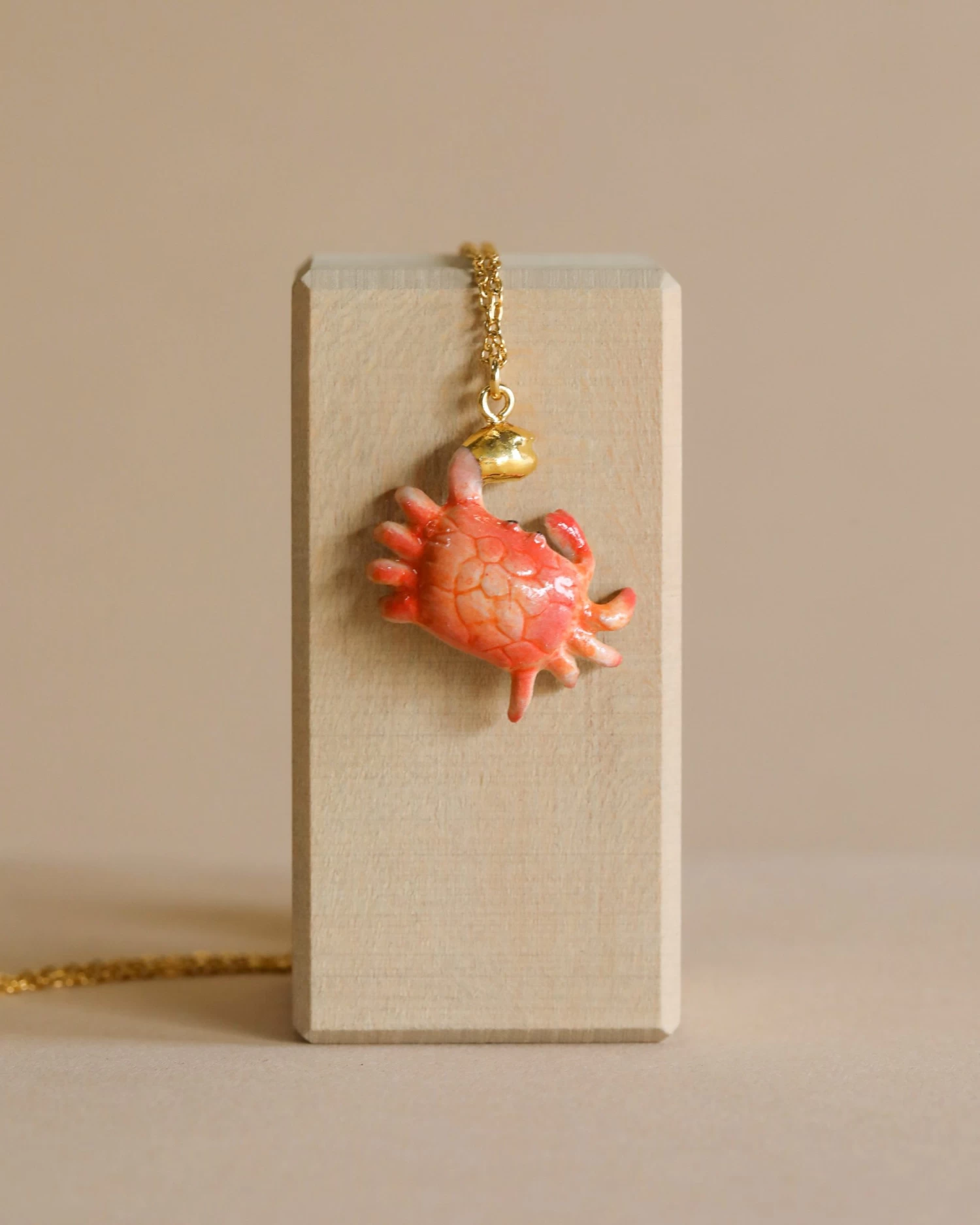 Crab "Golden Grip" Necklace