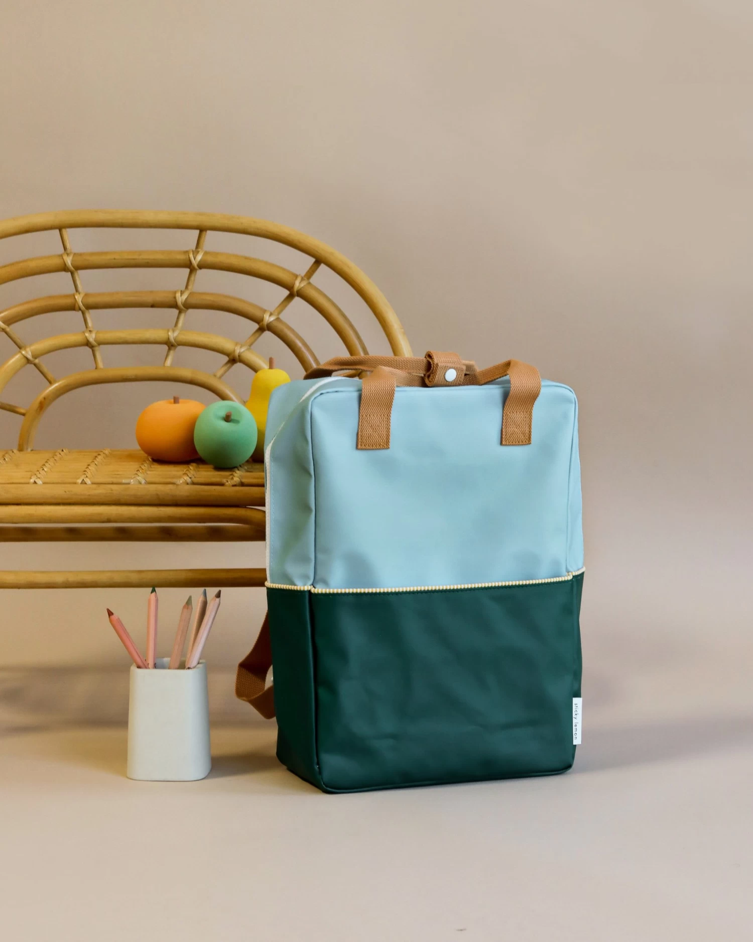 Sticky Lemon Backpack Large | Color Blocking | Meet Me In The Meadows | Island Blue