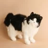 Hansa Black & White Cat Stuffed Animal
