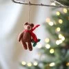 Handmade Felt Bear Ornament