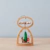Richard Glaesser Mini Pyramid Hanging Ornament - Santa
