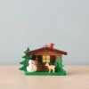 Christian Ulbricht Ornament - Cottage With Snowman