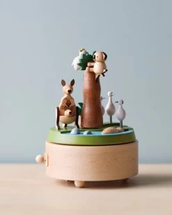 Wooden Australian Safari Park Music Box