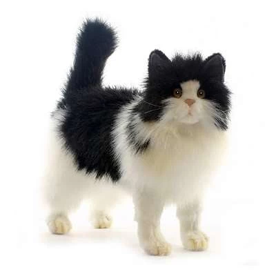 Hansa Black & White Cat Stuffed Animal - Image 2