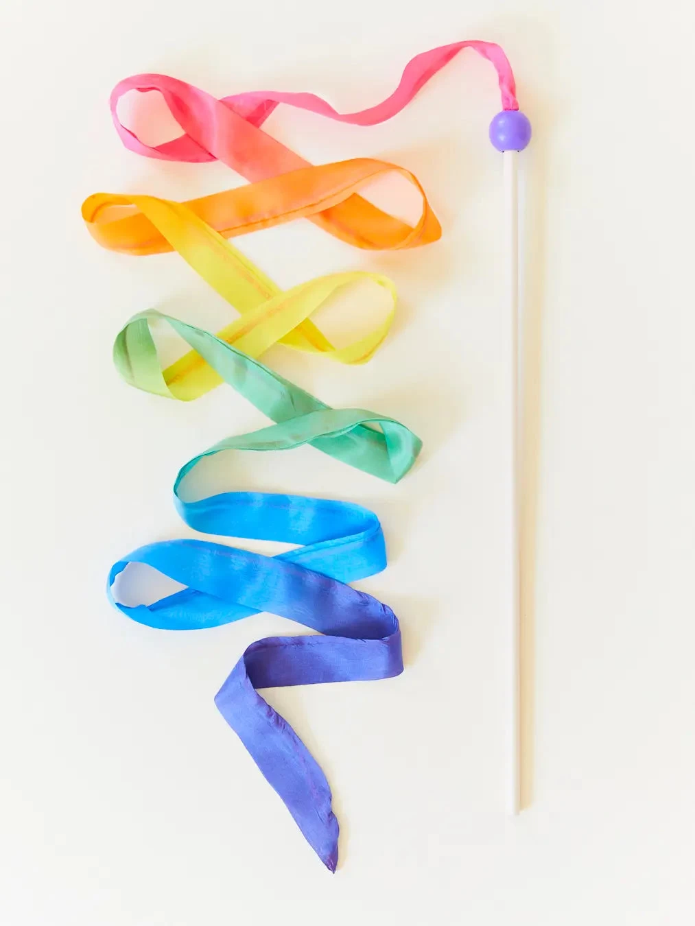 Sarah's Silk Rainbow Streamer Wand - Image 2