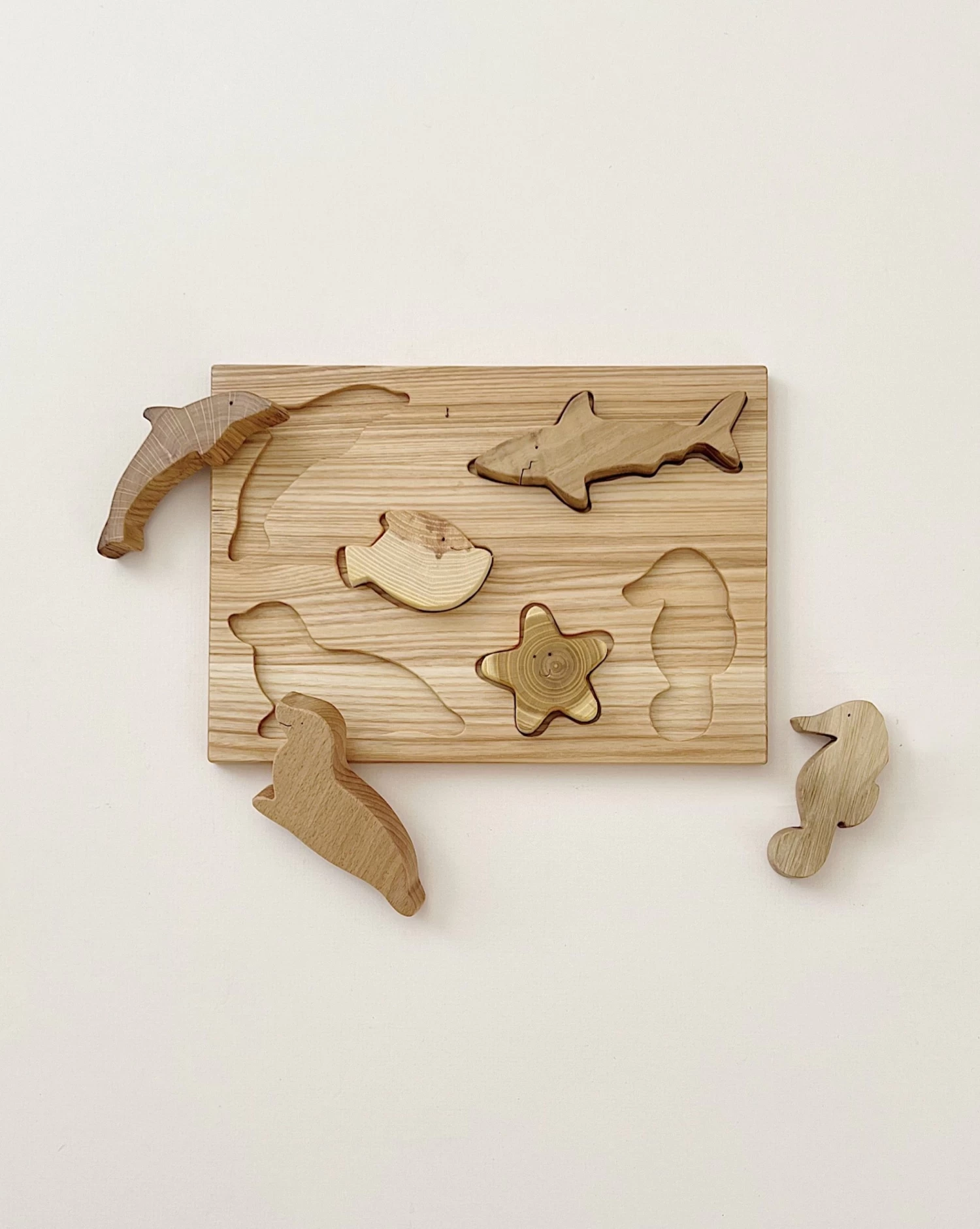 Handmade Wooden Ocean Puzzle - Image 2