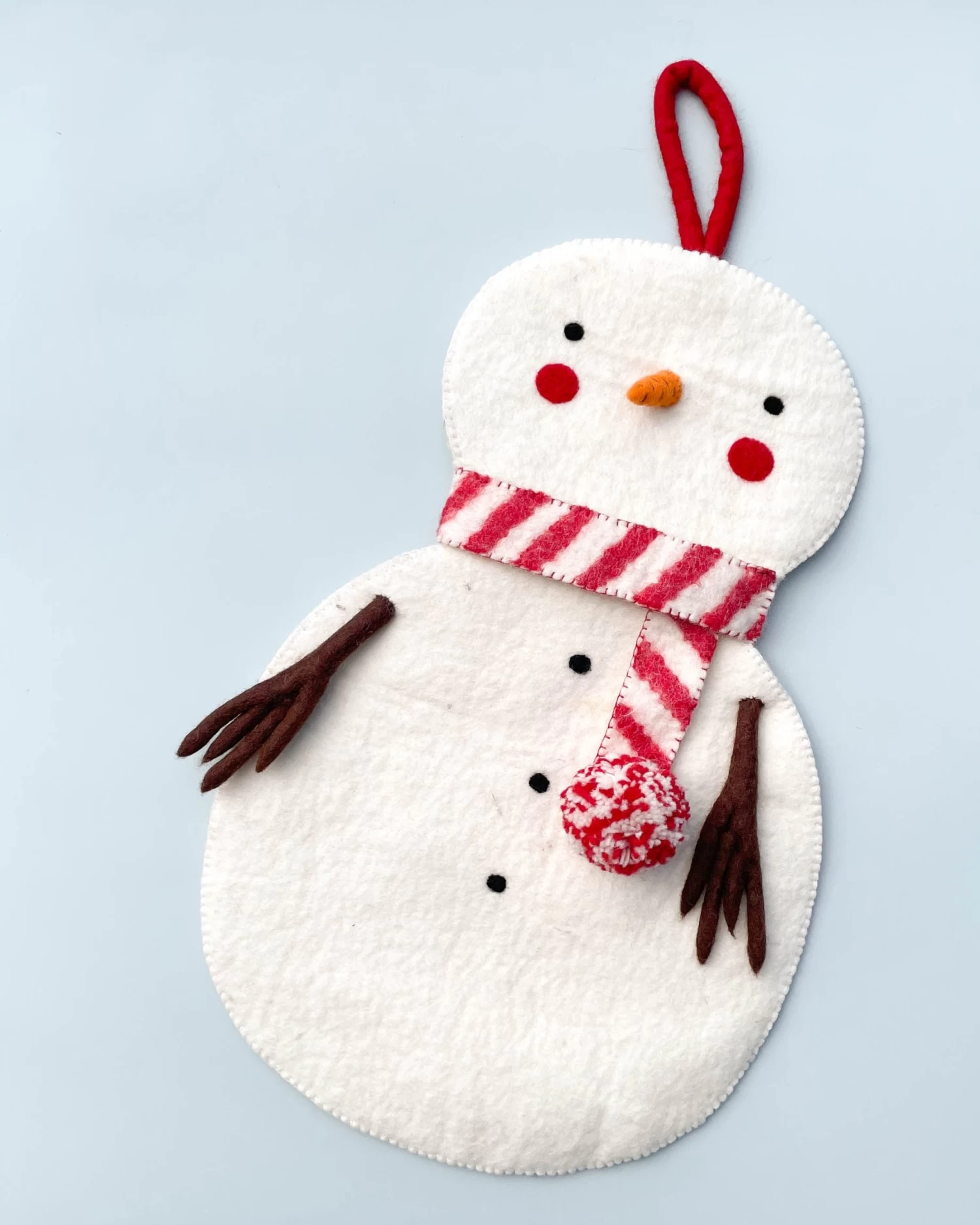 Handmade Snowman Christmas Stocking - Image 2
