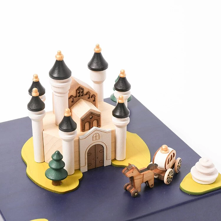 Wooden Castle Music Box - Image 3