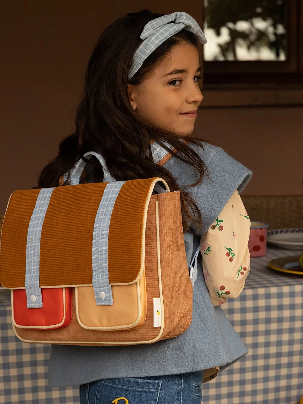 Sticky Lemon School Bag | Farmhouse | Corduroy Harvest Moon - Image 2