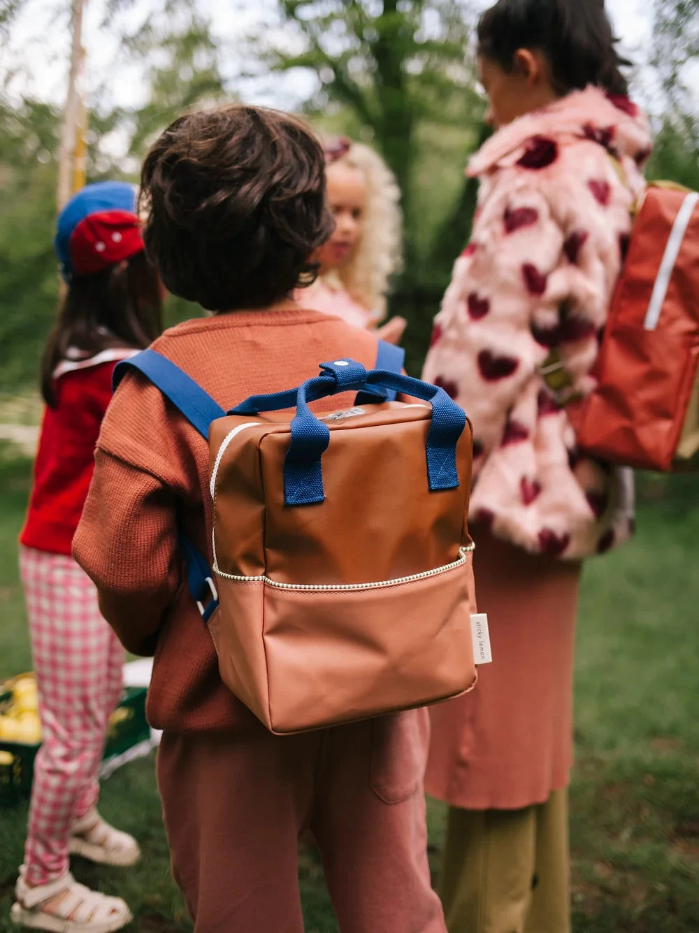 Sticky Lemon Backpack Small | Color Blocking | Meet Me In The Meadows | Treehouse Brown - Image 6