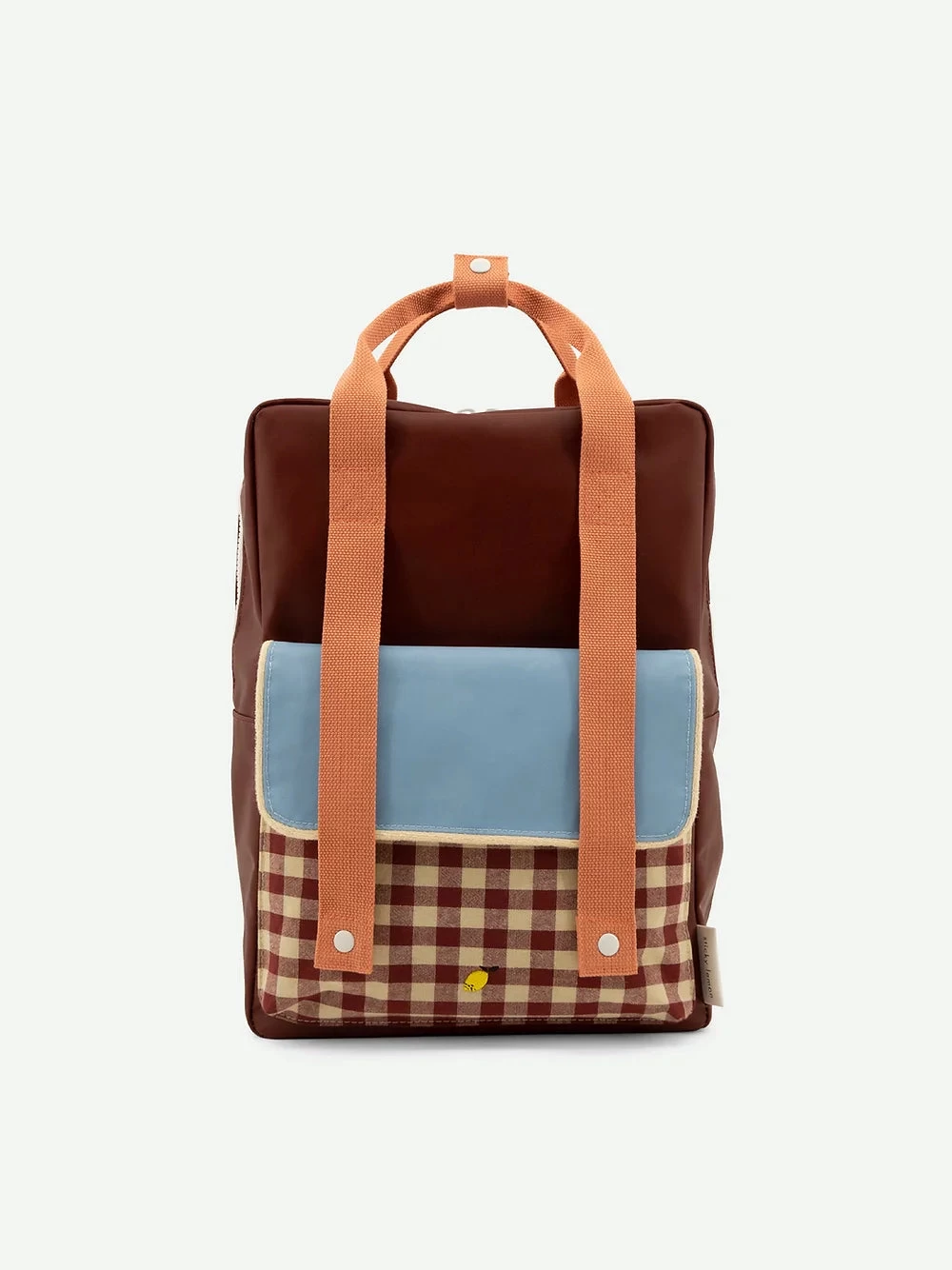 Sticky Lemon Backpack Large | Gingham | Cherry Red + Sunny Blue + Berry Swirl - Image 2