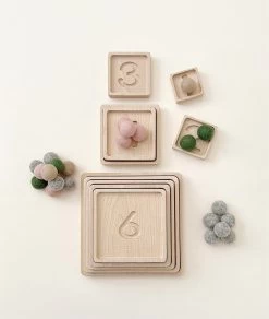 The Original Wooden Pyramid Counting Trays - Made In USA