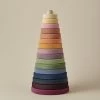 Raduga Grez | Handmade Large Pyramid Tower Stacker - Colorful